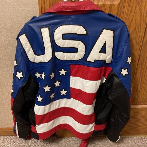 L.A. ROXX Vintage full grain leather Motorcycle Jacket - Picture 2 of 2